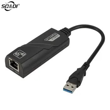 Vadu USB 3.0 Gigabit Ethernet RJ45 LAN 1000Mbps Tīkla Adapteri Ethernet Tīkla Karte DATORA saderīgs ar USB 2/1.1