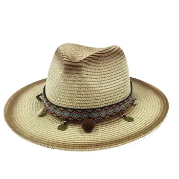 Vasaras džeza salmu cepure vīriešu un sieviešu cepuru festivāls, sauļošanās aizsargkrēmu, saules cepure ķēdes piederumi, saules cepure, salmu cepure