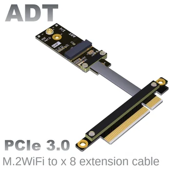 VDA-Link PCIe x8 ar M. 2 A. E. taustiņu WiFi konversijas pagarinātāja Kabelis