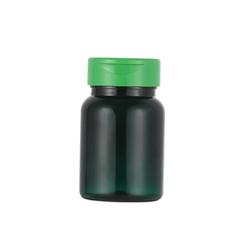 WEIHAOOU Pielāgota Plastmasas Tukšs Uzpildāmas Pudeles Tablete Tablete Jar Sāļi Zaļā Aizsardzības vāks Caurspīdīgs Iepakojuma Zaļa