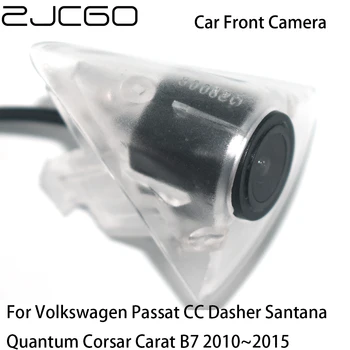 ZJCGO CCD HD Automašīnas Priekšā Skats Autostāvvieta LOGO Kamera Pozitīvu Tēlu par Volkswagen Passat CC Dasher Santana Quantum Corsar Karātu B7