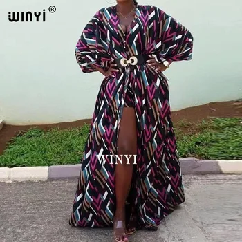 ĀFRIKAS Modes Blogeris Iesakām Tautas apdrukāta Zīda Kaftan Maxi kleitas Zaudēt Vasarā Pludmale Bohēmijas kaftan gara kleita, lai dāma
