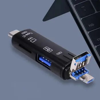 Ātrgaitas Pieci Vienā USB 3.0 Tipa C Karšu Lasītājs Micro SD Mini TF Karšu Lasītājs Usb3.0 Atmiņas Karšu Lasītājs